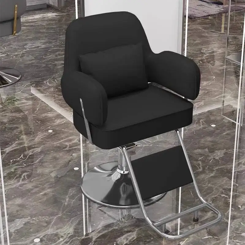 معدات كراسي صالون الحلاقة المستديرة الفاخرة لتصفيف الحلاقة Sillones Para Barbería Parкomhaarska Teleška كرسي صالون الحلاقة Cadeira #2