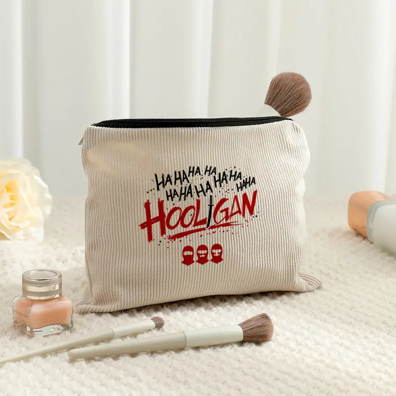 Arirang 2.0 World Tour 2026 Corduroy Toiletry Bag for Women Multi Functional Lightweight Storage Bag HAHA Album Kpop Fan Gift