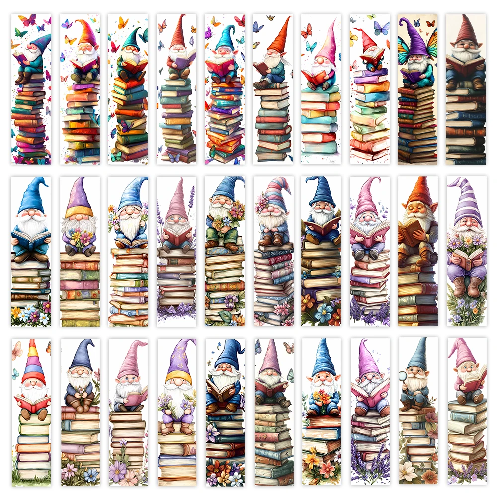 32 pièces, marque-pages nains, fée "Nenon amateur de livres", cadeau d'anniversaire, parfait pour les enseignants, les lecteurs et les amateurs de livres.