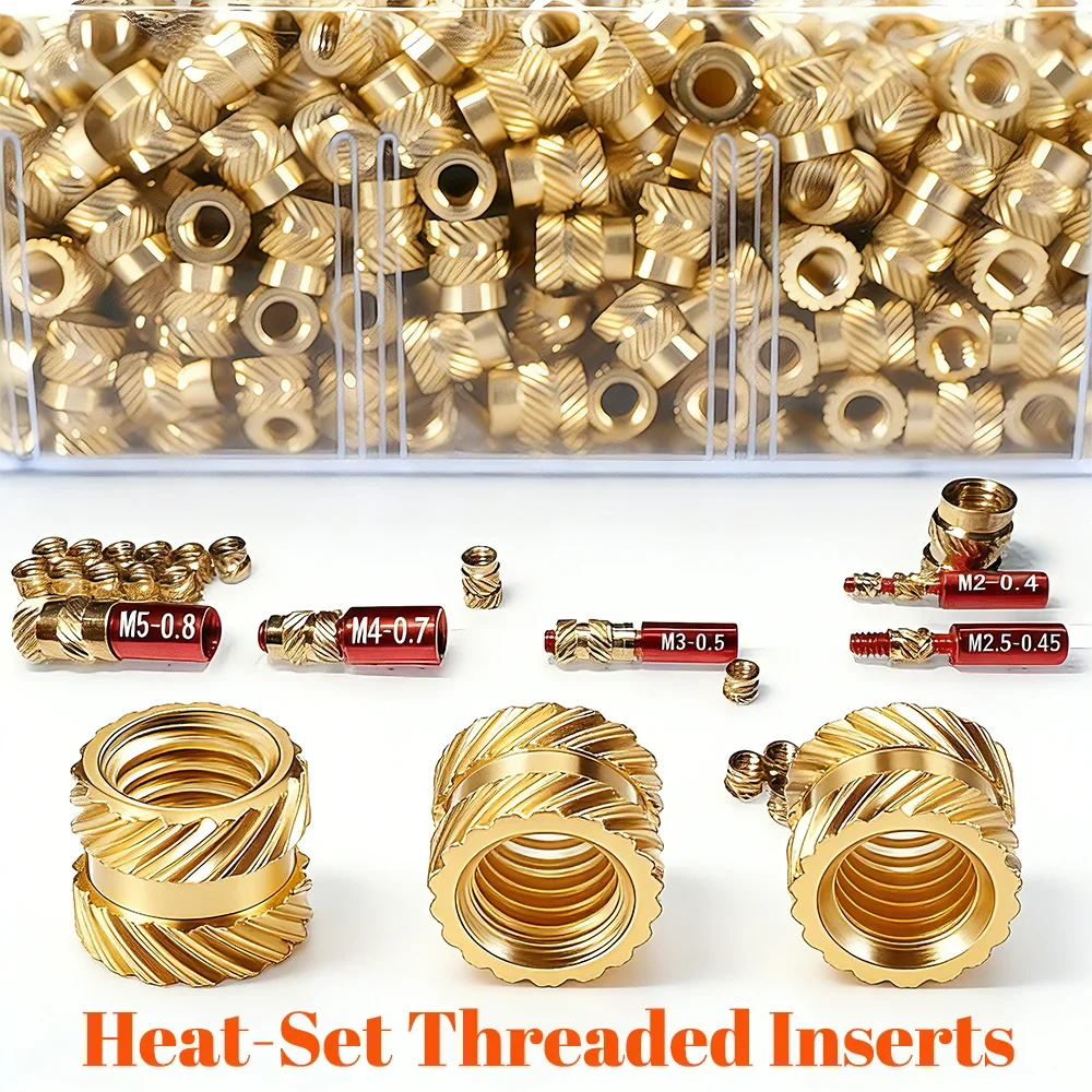 900-550-200-piezas-insertos-roscados-termofijables-m2-m3-m4-m6-para-insercion-por-calor-en-componentes-de-impresion-3d-plastico-y-laton-tuerca-metrica-moleteada