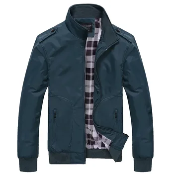 2024 Autumn Stand Collar Jackets for Men Windproof Waterproof Coats Men Casual Solid Military Jackets Mens Slim Windbreaker Coat 4