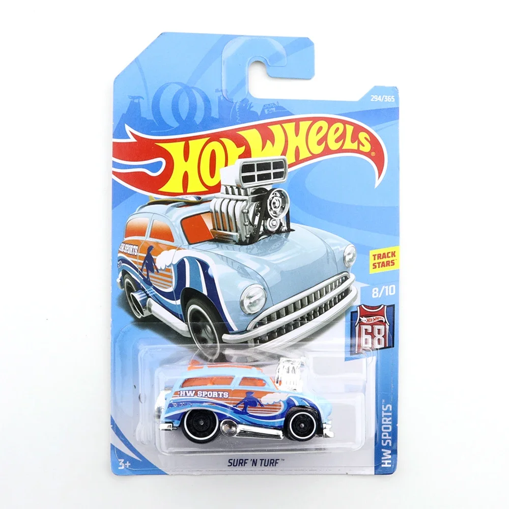 2023-122 2019-79 2020-83 2020-66 SURF N TURF Original Hot Wheels Mini Alloy Coupe 1/64 Metal Diecast Model Car Kids Toys Gift