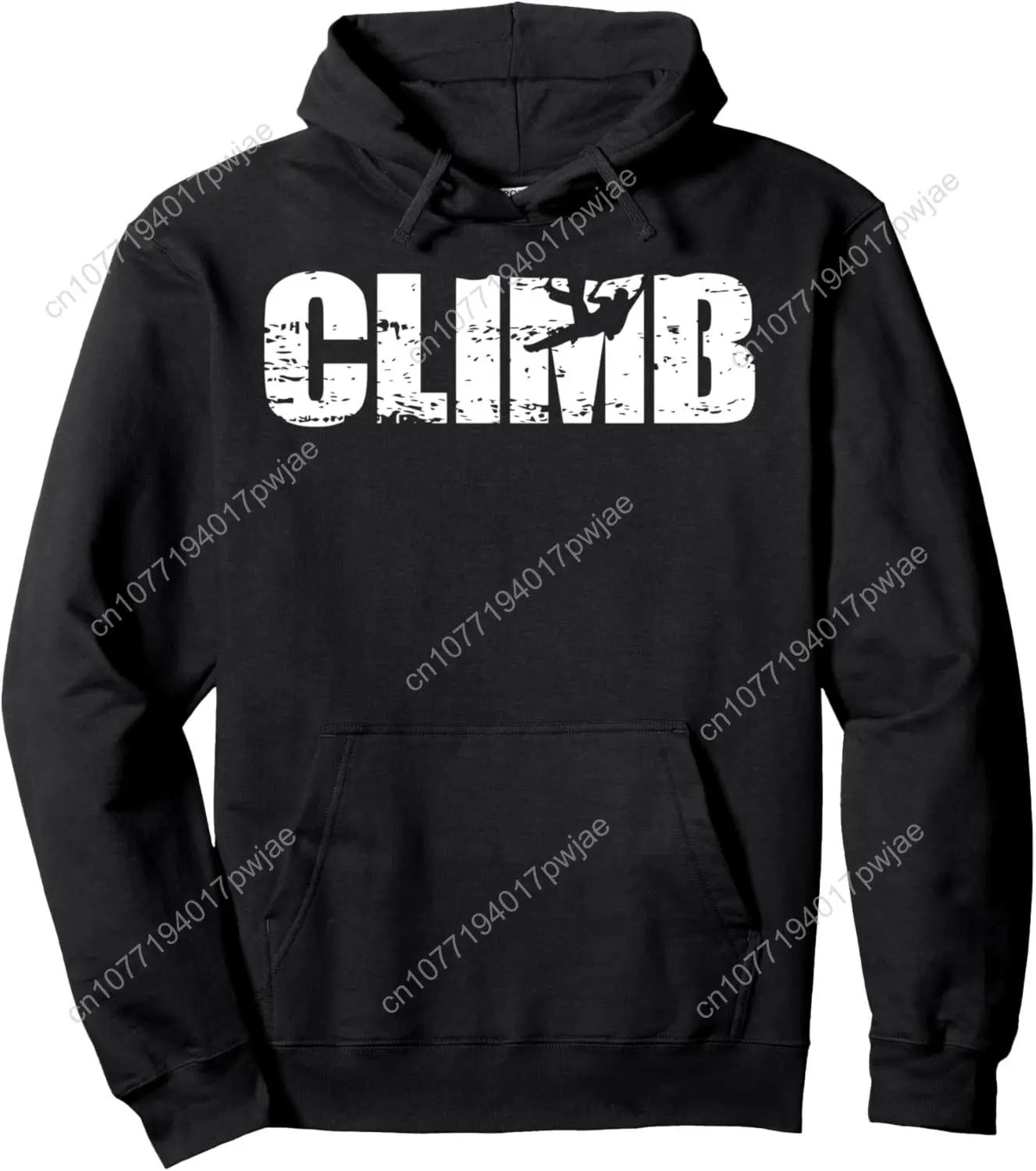 

Distressed look climbing gift for climbers Pullover Hoodie