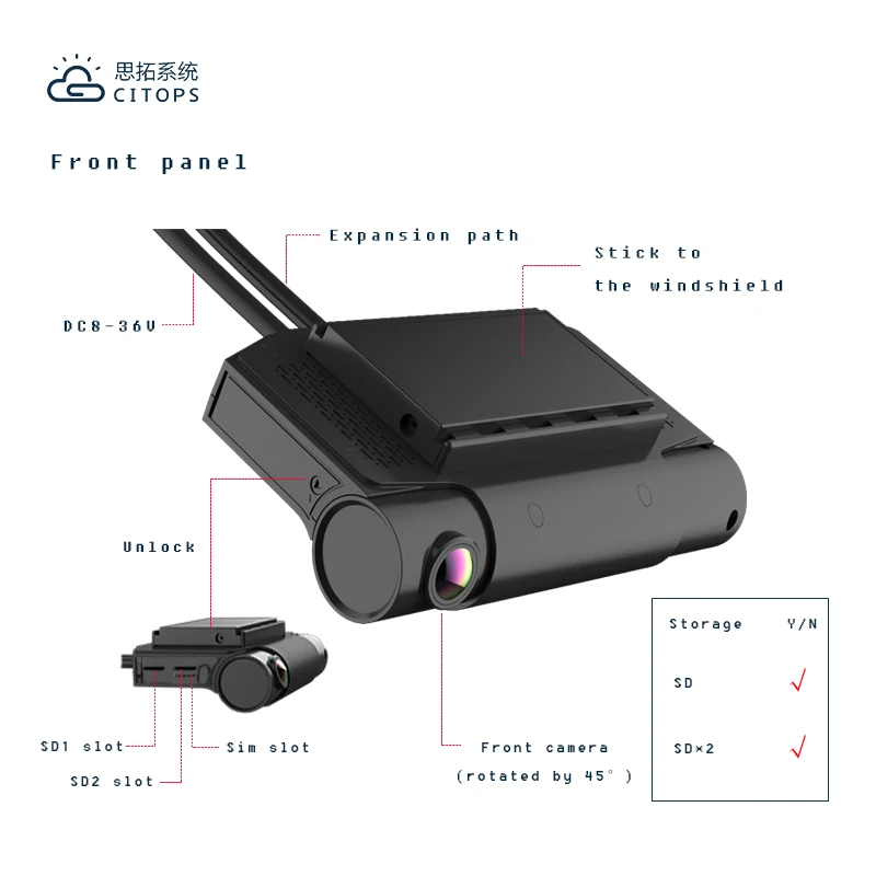 2チャンネルMDVR 4Gドライブレコーダー WiFi 1080p車載カメラ 4チャンネルドライブレコーダー 前後2K MDVR 車/タクシー用