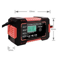 12V Display Smart Battery Charger Power Puls Repair Chargers Wet Dry Lead Acid BatteryFull Automatic Car Battery Charger