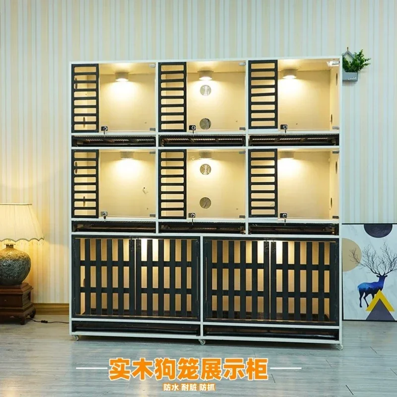 

Hot SalesFoster Care Display Cabinet Breeding Cage Dog Villa Small, Medium-sized Large Cat And Dog With Toilet Dog House