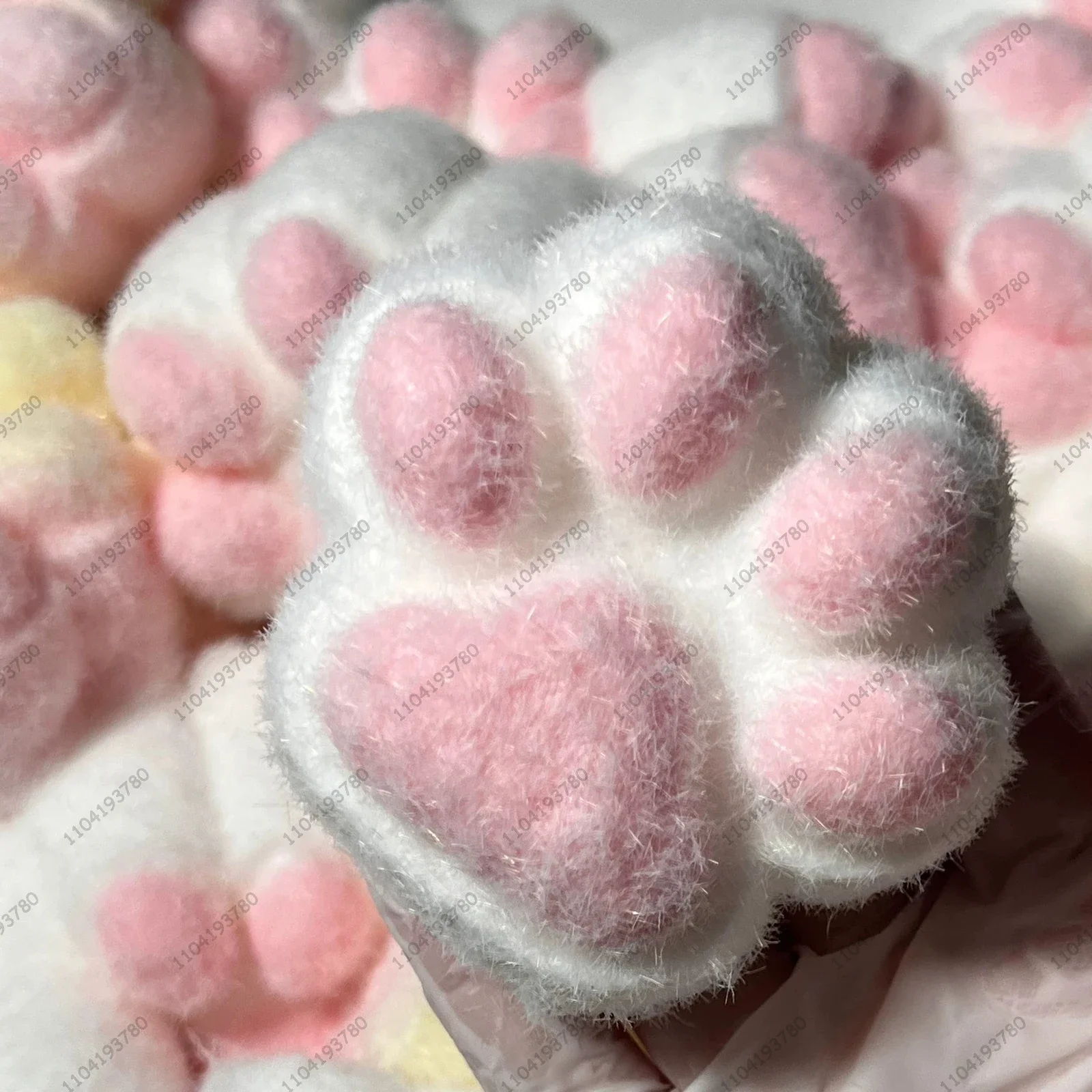 Cat Paw 0.11kg Taba Squishy Silicone Fuzzy Big Cat Foot Squishy Marshmallow Cat Paw Squeeze Toy Anti Stress Release Hand Relax