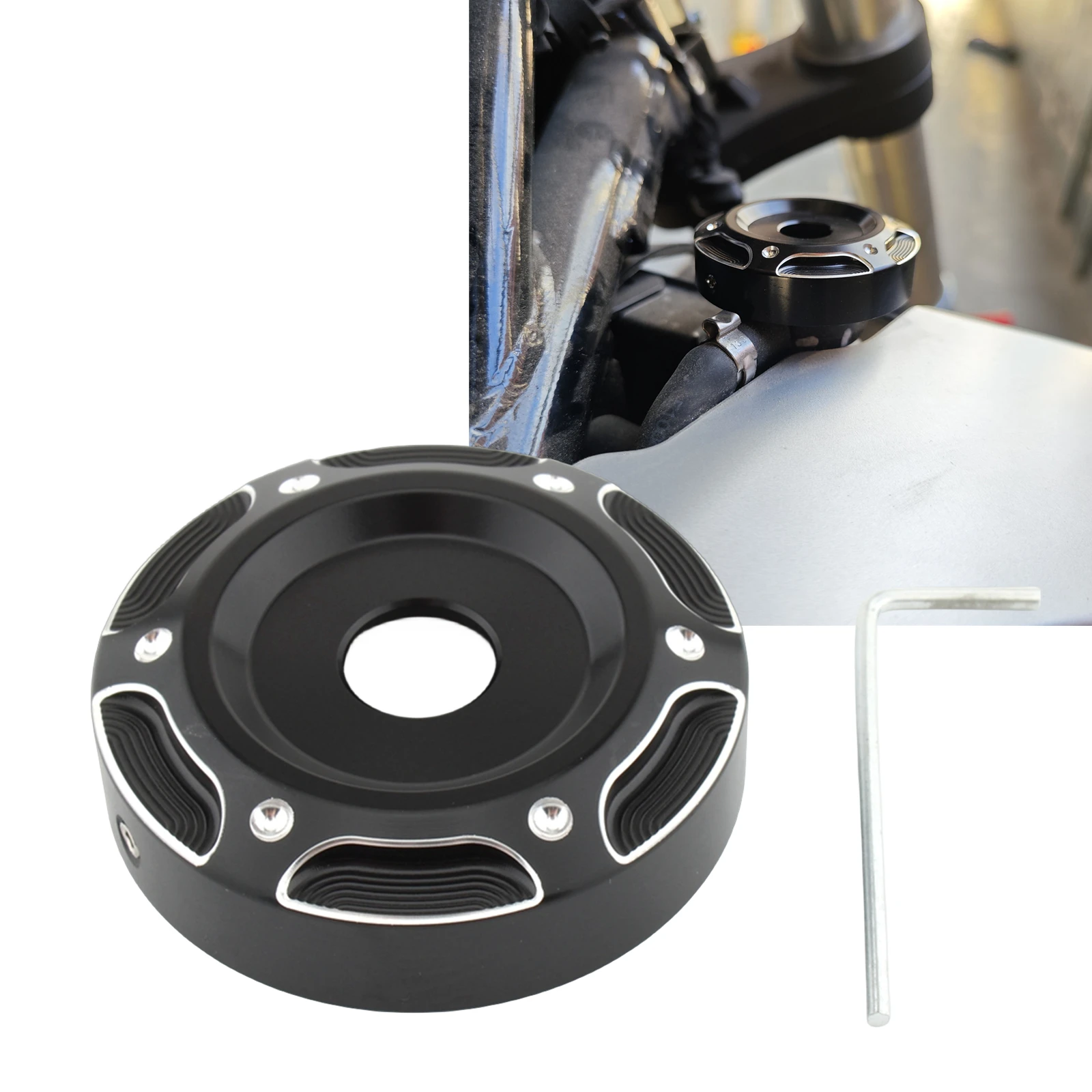 

For Harley X350 2023 Motorcycle Radiator Decorative Guard Cap Water Tank Cover