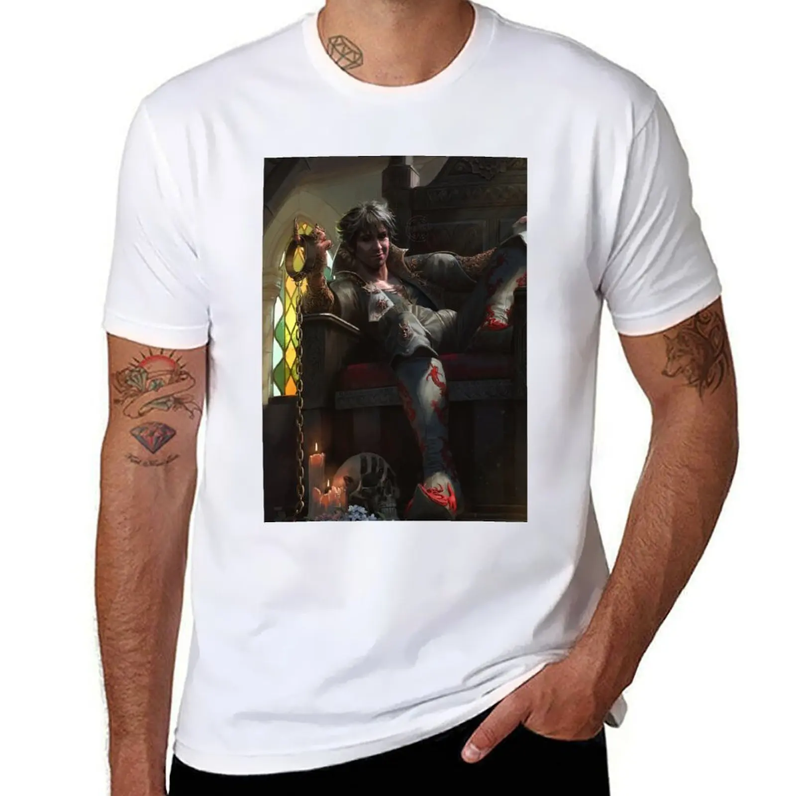 

Lord Enver Gortash in all his glory T-Shirt man t shirt summer t shirts for man pack cotton T-Shirt