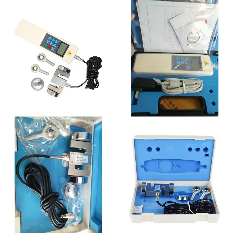 Laboratory Equipment HF-1000 Digital Push and Pull Force Meter with Load Cell 1000N Capacity 1% Precision CE Certified