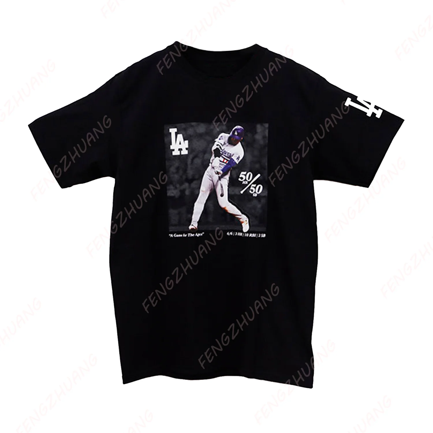 The Dodgers Game Men Women Cotton T-shirt Fashion Big Size Top  Short Sleeve Streetwear Classic Print Adult&Kid Jersey