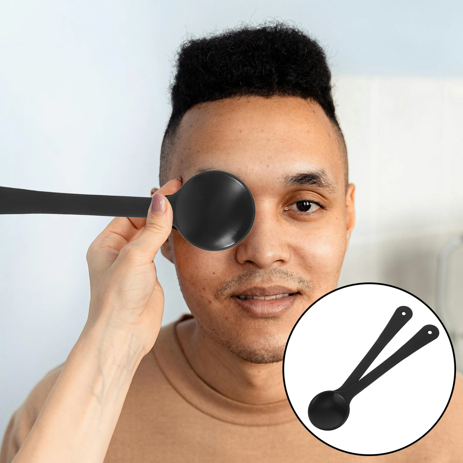 

2 Pcs Eye Examination Tools Cover Testing Occluder for Patch Patches Handheld Supplies