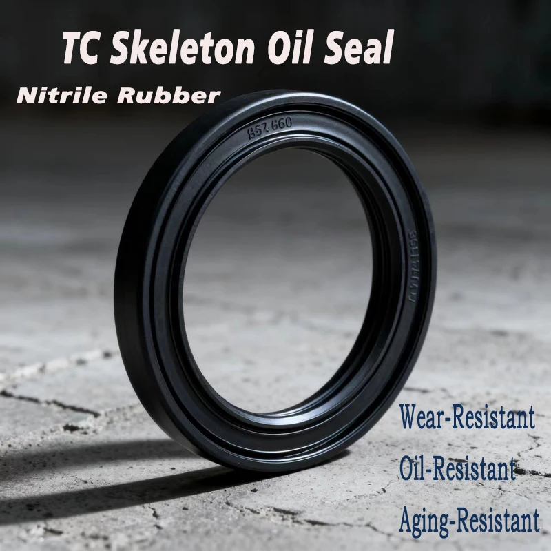 1-10pcs ID 6mm - 17mm NBR TC/FB/TG4 Skeleton Oil Seal Rings Double Lip Seal For Rotation Shaft OD 12mm - 42mm Height 4mm - 10mm