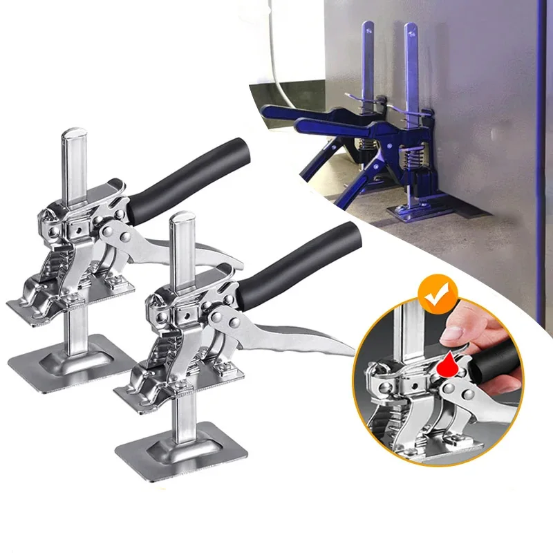 

1Pc New Labor Saving Arm Board Jack Cabinet Lifter Height Locator Adjusting Lifter Multifunctional Anti-Slip Hand Lifting Tool