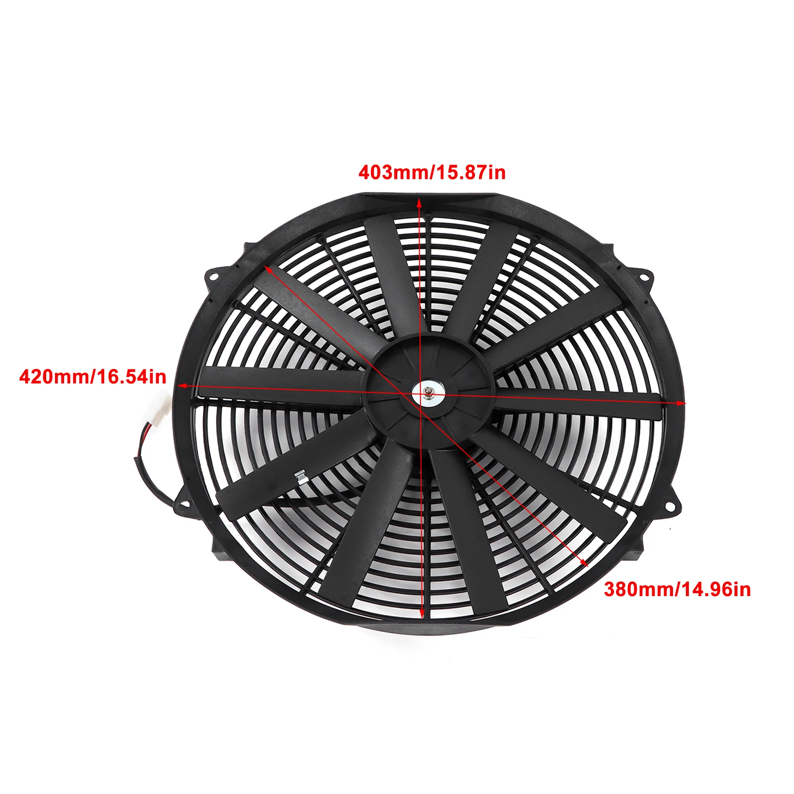 16in  Slim Fan Push Pull Electric Radiator Cooling Fan 24V 120W for Car Truck RV Radiator Fan Electric RadiatorSlim Fan