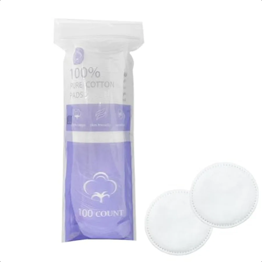 Algodão de limpeza para rosto, 00 peças, removedor de maquiagem redondo, almofadas de algodão ultrasuave para remoção de maquiagem, limpeza e aplicativo de toner