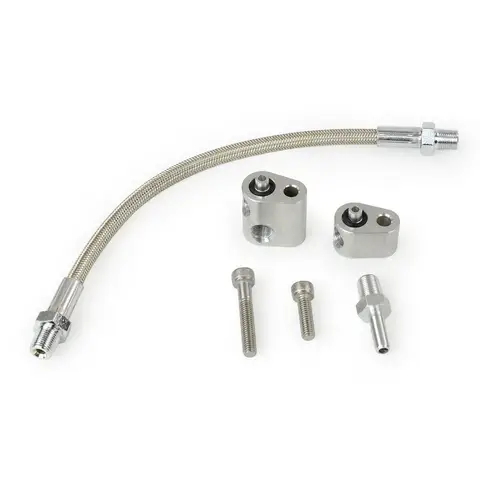 LS1 Cylinder Head Coolant Steam Port Crossover Throttle Body Bypass Hose Kit For GM Serie LS1