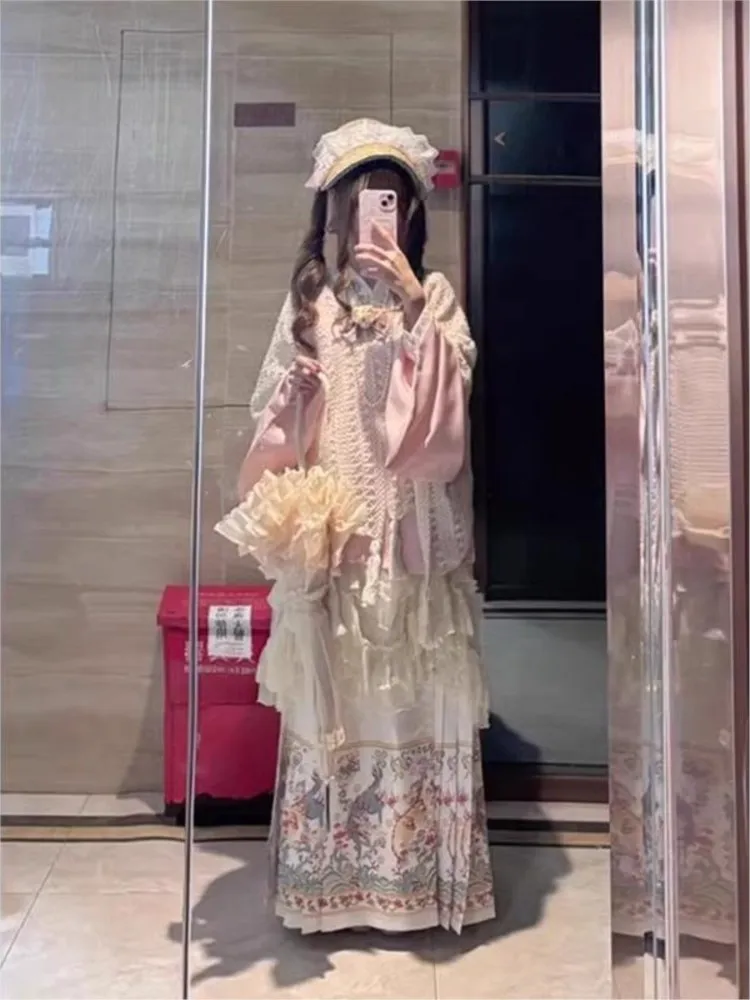 Hanfu women's suit dress shawl apron cute clothing