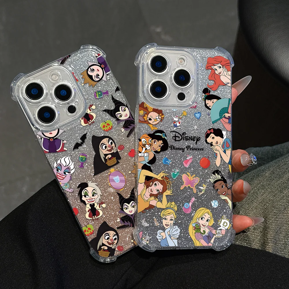 جميل ديزني الأميرة لطيف قضية الهاتف ل ممن لهم A3 A78 A74 A76 A72 A58 A57 A54 A53 A38 A31 A15 A17 A9 A7 A5 4G 5G بلينغ غطاء