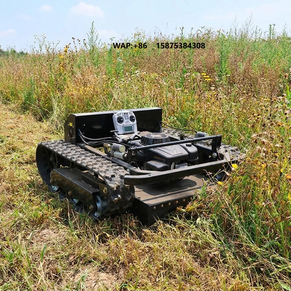 Hot Sale Robotic Lawn Mower Zero Turn Engine Remote Control Lawn Mowers for River Course