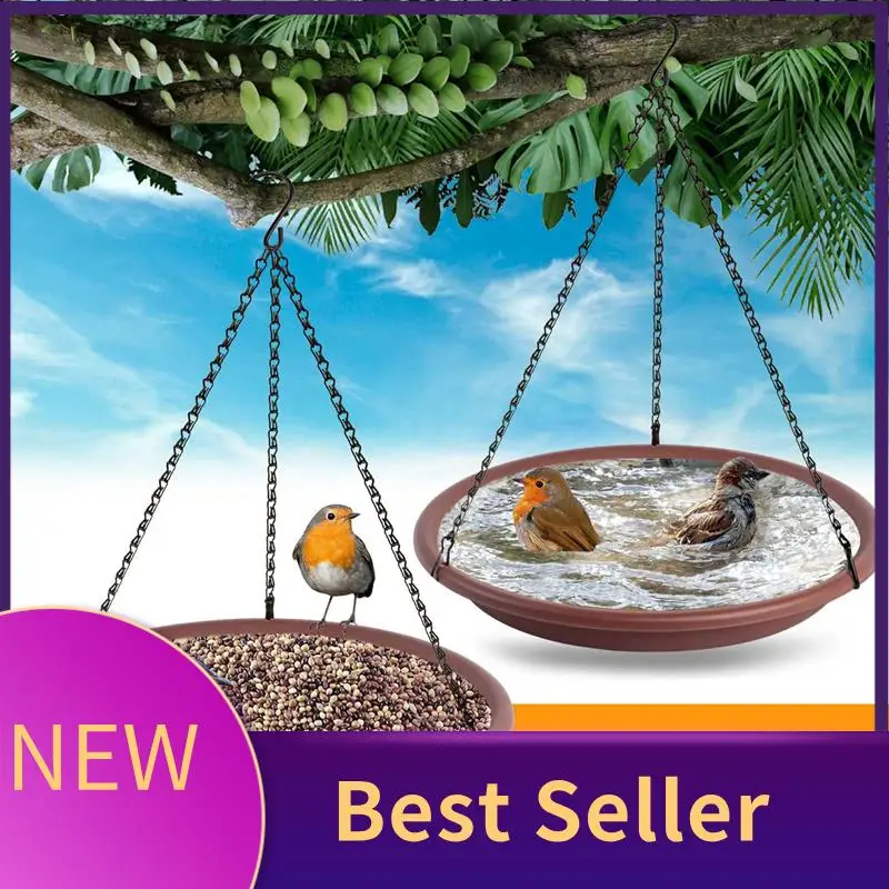

ABLU-1 Piece Outdoor Bird Feeder Feeding Tray Bird Feeder For Backyard Patio Fence Decking