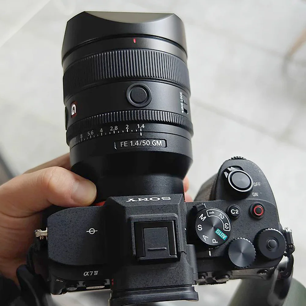 Metal Bayonet Square Lens Hood for Sony FE 50mm F1.4 GM Sony 50/F1.4  FE 1.4/50 GM Comes with Cap