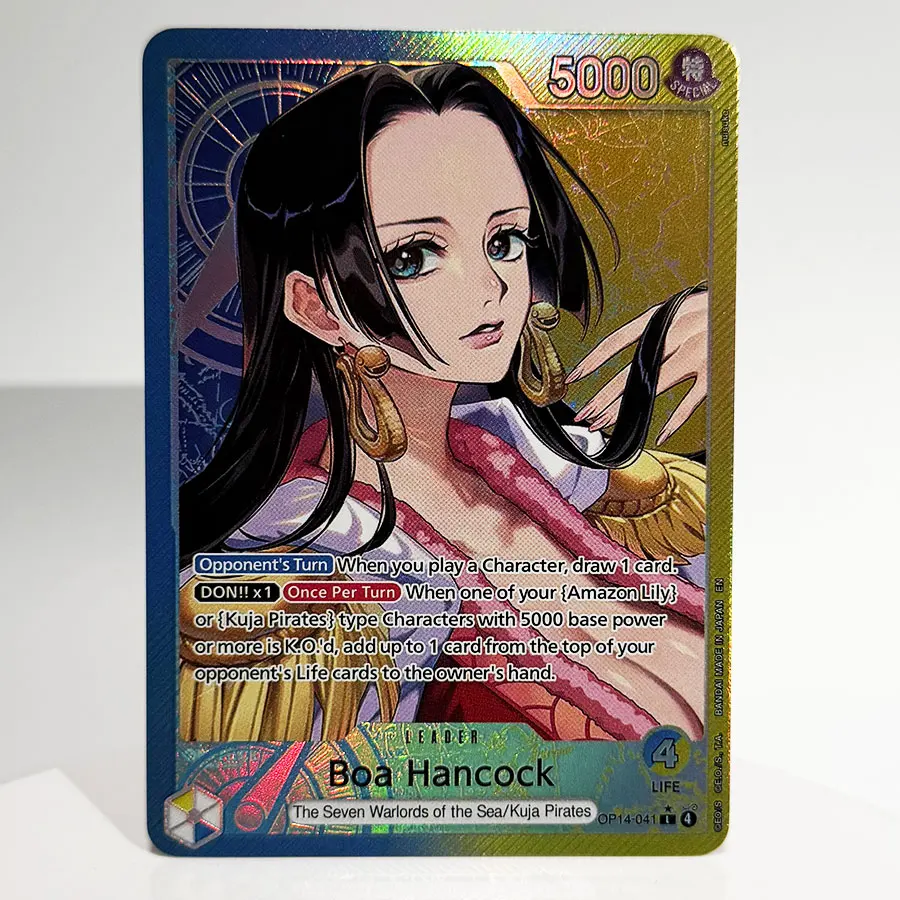 One Piece OPCG Proxy Cards Buggy Hancock Mihawk Crocodile Doflamingo Law Jinbe Moria Kid Killer Perona Sengoku Sugar  Art Foil view 5