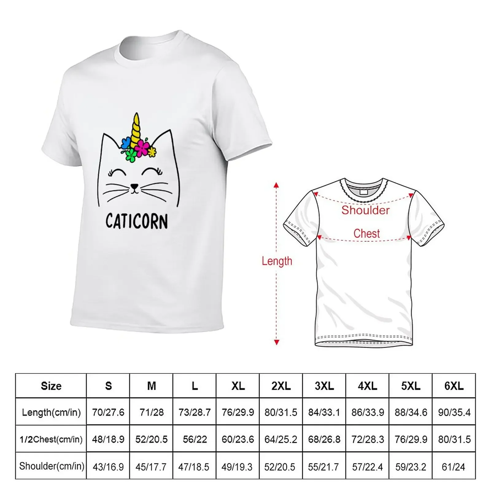 New cute caticorn magical unicorn cat! T-Shirt graphic t shirt vintage boys animal print cute clothes clothes for men