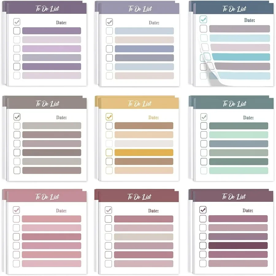 18 Pcs 900 Sheets 3x 3 Self Adhesive Sticky Notes Notepad for Office School Coworkers Daily Task Planning Organization and Remi