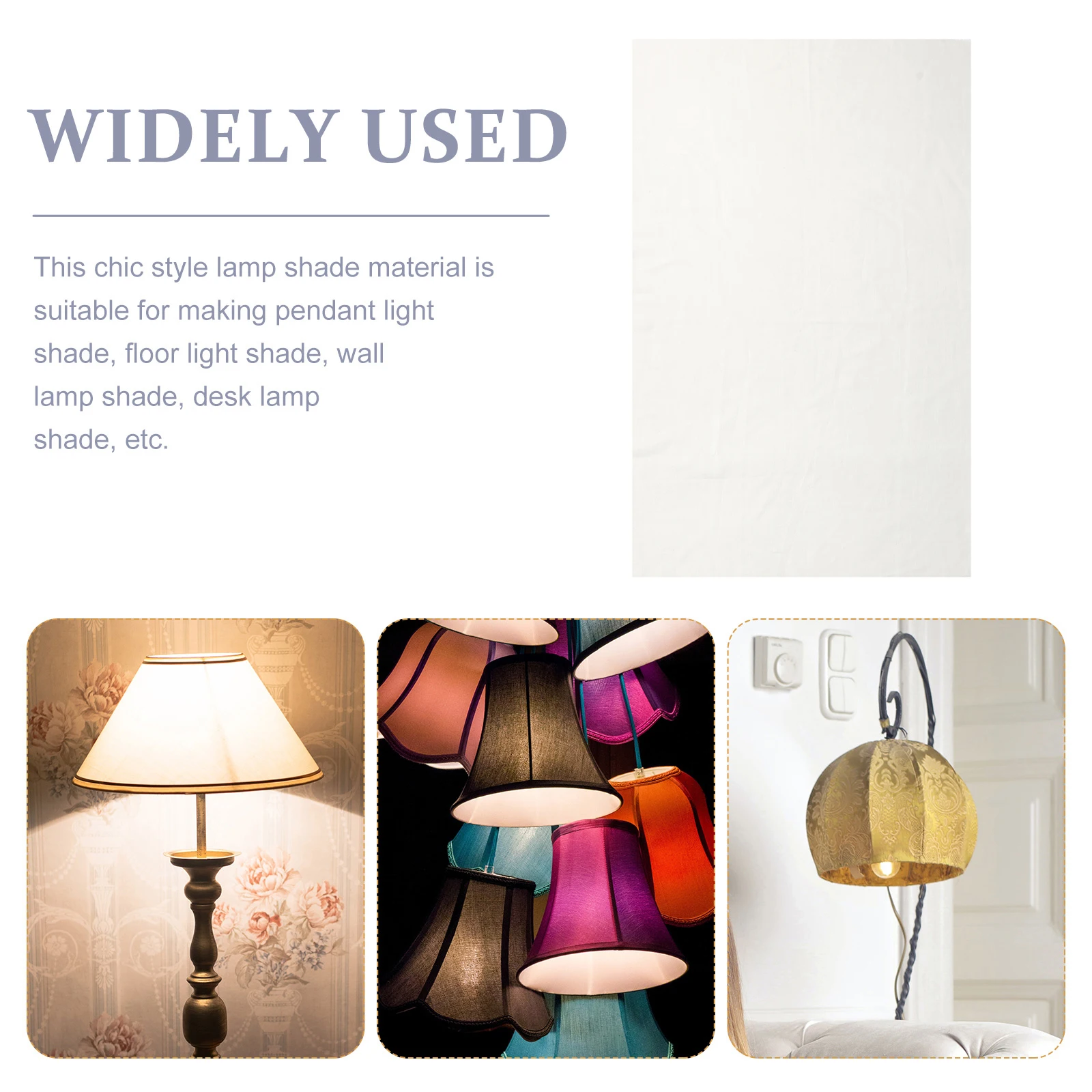 

Fabric Lampshade Material For Diy Round Drum Light Cover Sheet Durable Fade-Resistant Lamp Shade Craft Home Lampshade Making