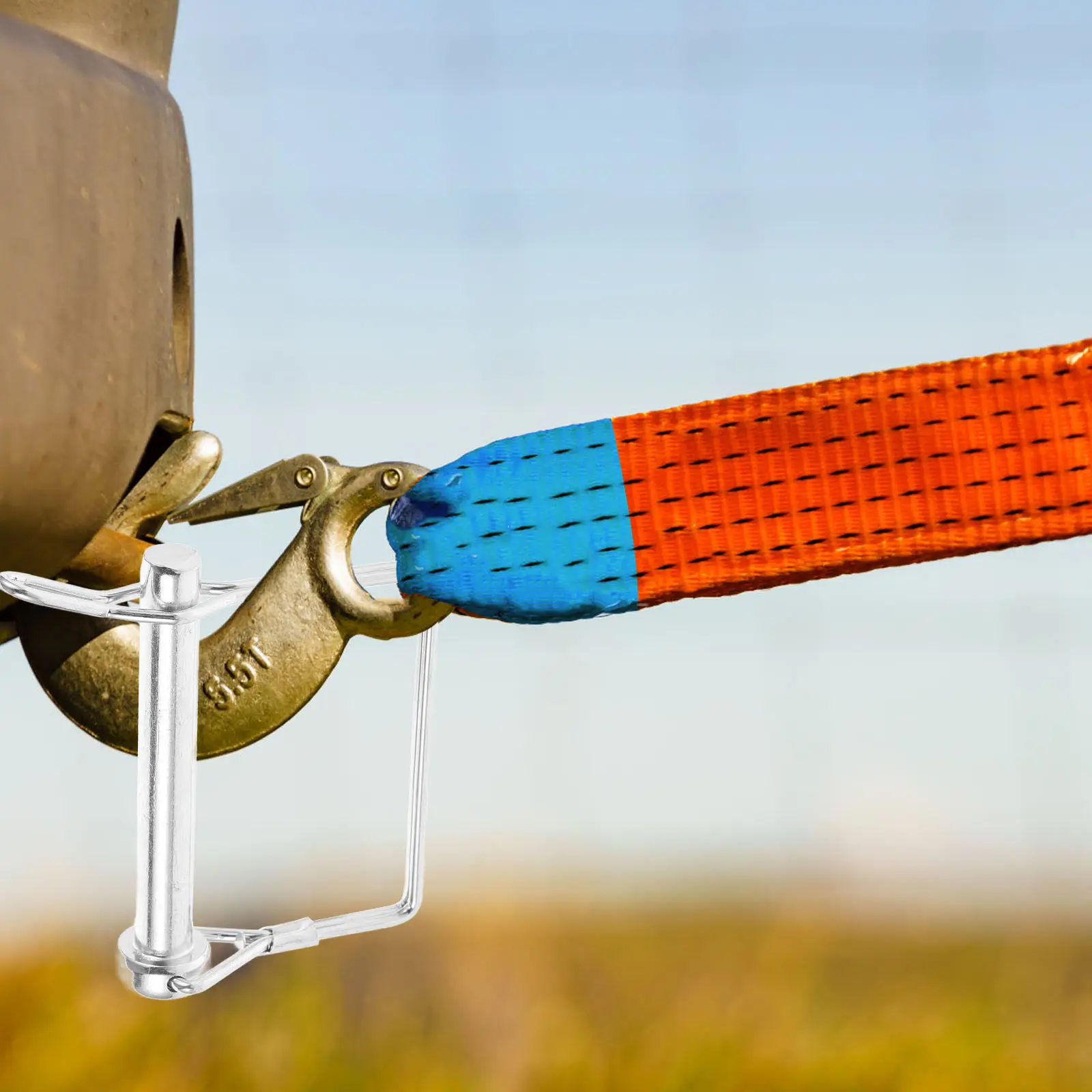 

Safety Coupler Pin Galvanized Iron Heavy Duty Trailer Hitch Pin Wire Lock Shaft Locking Coupler Trailer Transportation