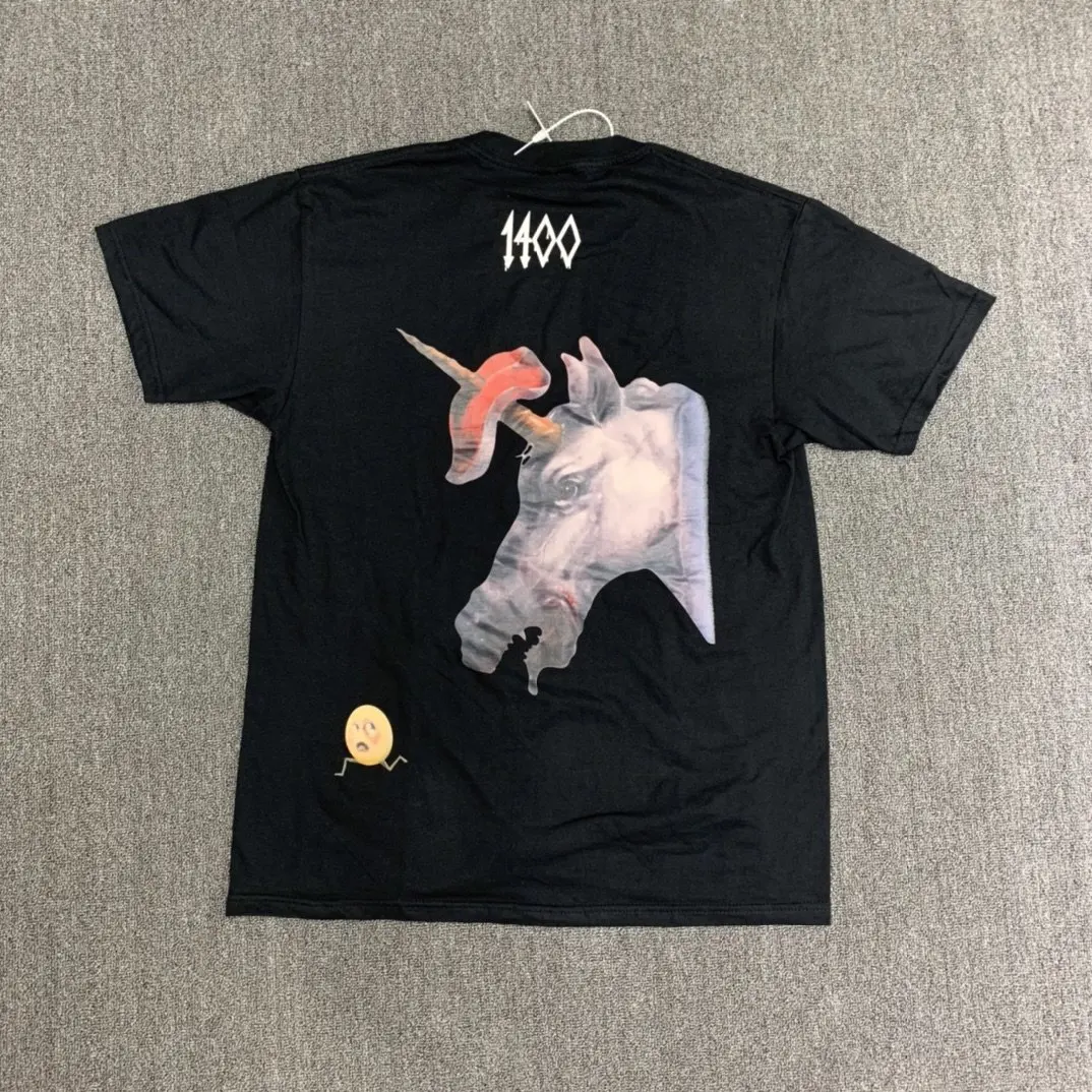 

Trippie Redd 400 Lifes a Trip orn ort Sve T-irt Hip Hop Singer Cotton round Ne Print Loose Fit Youth Faion