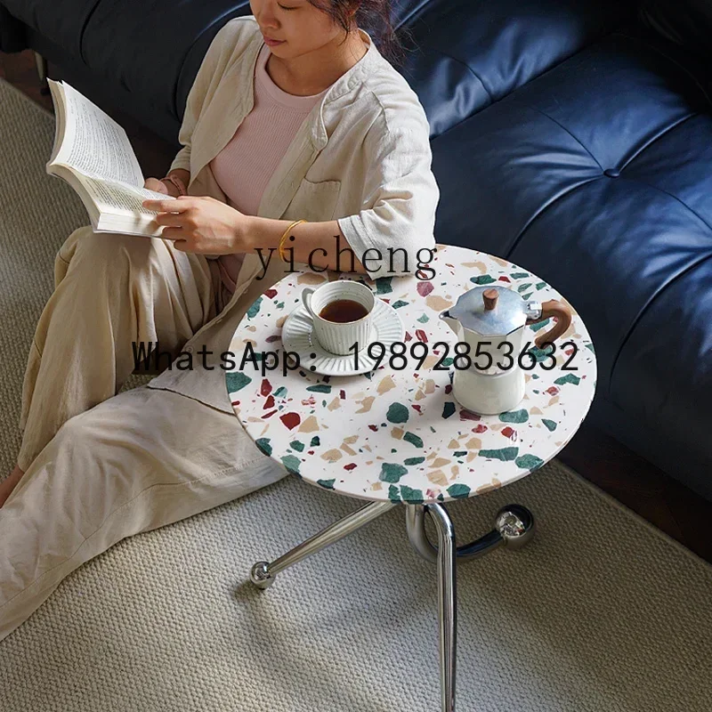 LYY Sofa Ecke paar leichte Luxus Nachttisch kleinen Couchtisch Mini Wohnzimmer Balkon kleinen runden Tisch