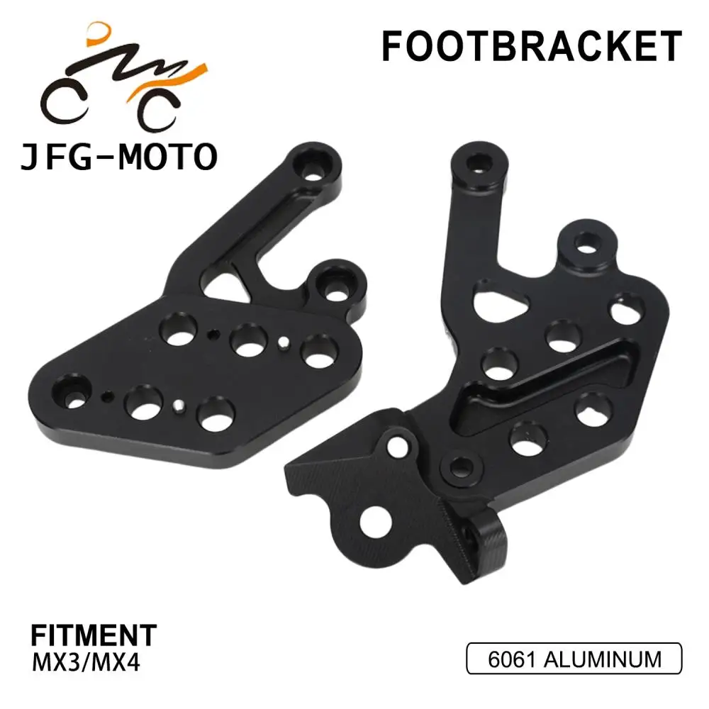 

Motorcycle Parts Adjustable Footpegs Lowering Move Backward Kit CNC Aluminum Bracket Extenders For Talaria Sting MX3 MX4 MX 3 4