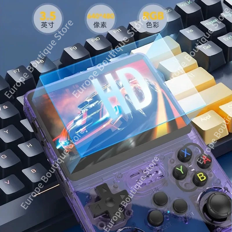 ARKOS R36S ريترو وحدة تحكم بجهاز لعب محمول نظام لينكس 3.5 بوصة IPS شاشة مشغل فيديو 64 جيجابايت/128 جيجابايت وحدة تحكم ألعاب محمولة باليد #5