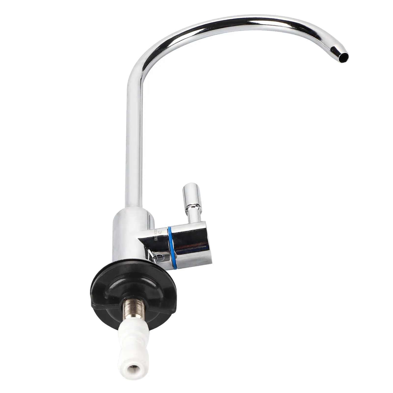 Filter Faucet 360 Degree Rotating Drinking Water Faucet Rust  Chrome Finishing 304 Stainless Steel for 1/4in Tube for Home