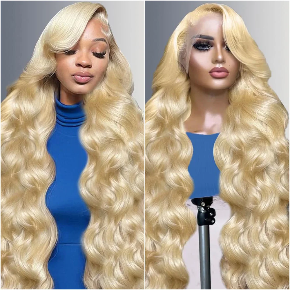 

Объемная волна вьющиеся 100% человеческие волосы 613 Светлый цвет Парик шнурка 13x4 и 13x6 HD Прозрачный передний кружевной бразильский парик 18-40 дюймов