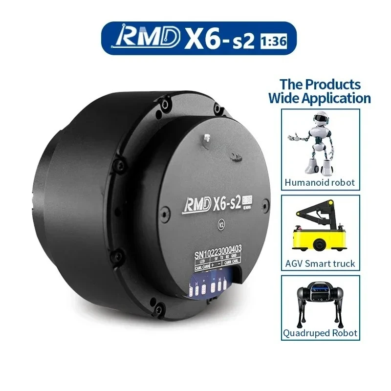 Myactuator RMD-X6S2V2 Geared Electric  Motor Planetary Waterproof Mini DC Brushless Magnetic  Flat Motor with Hall Sensor Motor