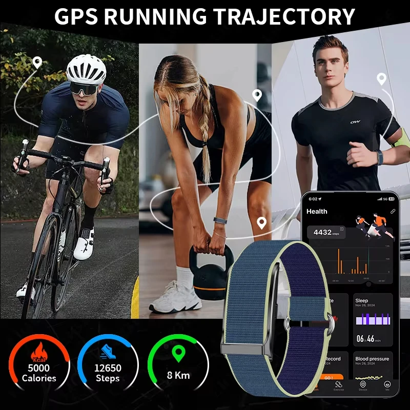 New Sport Fitness Tracker Smart Bracelet Heart Rate Blood Pressure Monitor Pedometer Call Reminder Smartwatch for Men Women Ht22