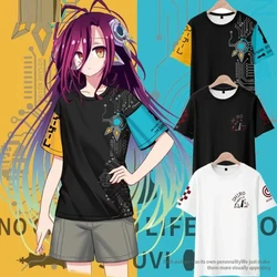 Japan Anime NO GAME NO LIFE 3D Printed Men WomenT Shirt Summer Casual Harajuku T-shirt Unisex Breathable Streetwear Tee Tops