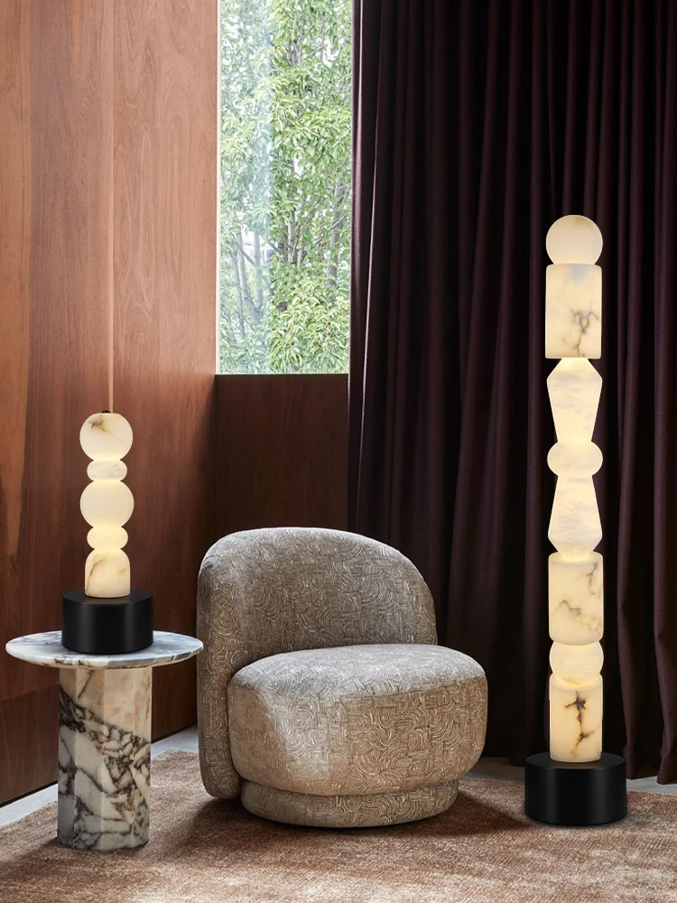 LED المنزل ديكو الرخام نفق الحديد الذهب الأسود مصمم LED مصباح LED ضوء LED المرمر مصباح أرضي الطابق ضوء ل بهو غرفة النوم