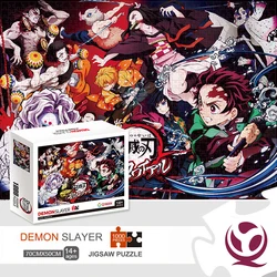 Demon Slayer Puzzles 1000pcs Japan Anime Kamado Tanjirou Poster Jigsaw Puzzles Intellectual Game For Adults Gift