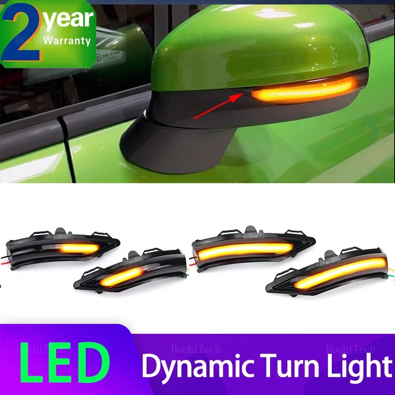 

Car Side Mirror Blinker Indicator Lamp LED Dynamic Turn Signal Light for Ford Fiesta ST Line MK8 Puma Crossover ST 2018-2023