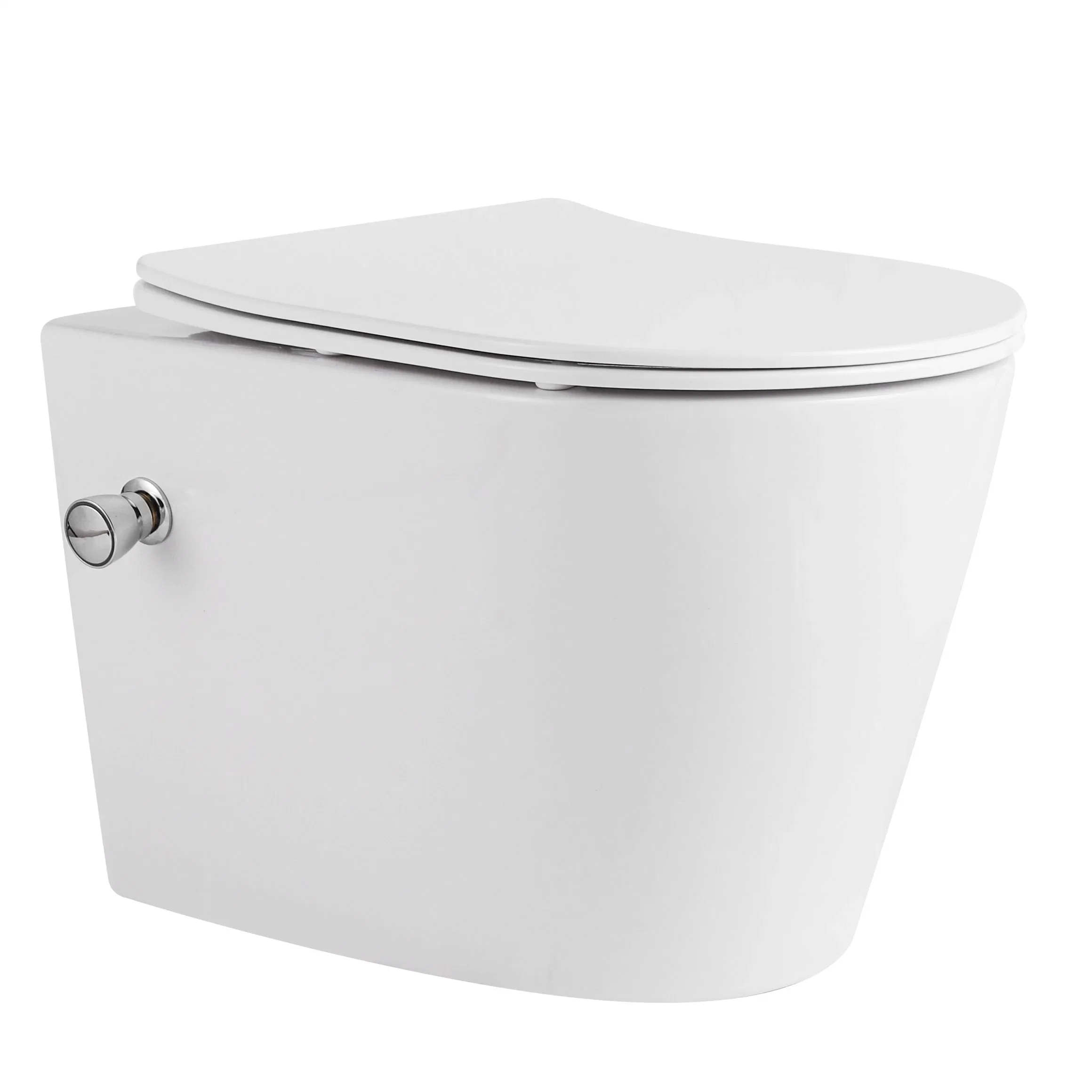 European standard integrated wall-mounted toilet, integrated toilet with bidet, toilet with built-in bidet