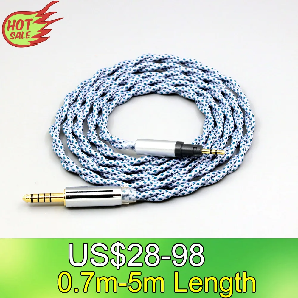 

99% Pure Silver Mix Graphene OCC Shielding Earphone Cable For Austrian Audio Hi-X15 Hi-X65 Hi-X50 X55 Headphones LN008666