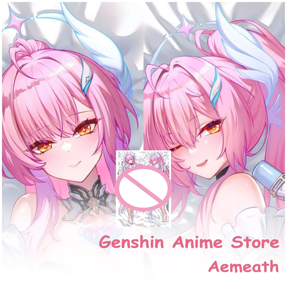 Anime Wuthering Waves Aemeath Body Dakimakura Pillow Case Cartoon Double-Sided Printed Bedding Pillow Cover Cosplay Props