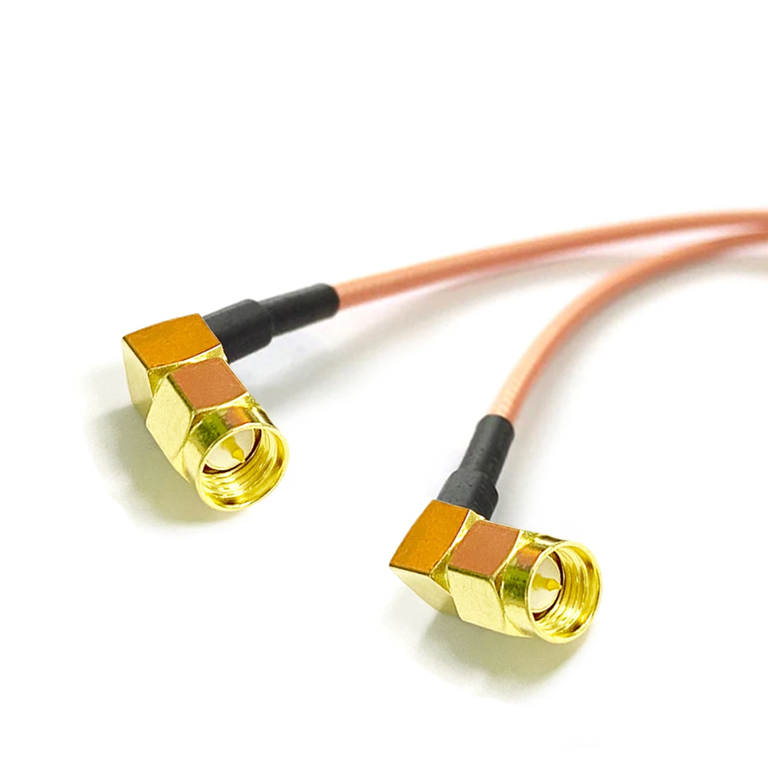 MCX/MMCX Male Right Angle to 2X SMA Plug 90-Degree Y Type Splitter Combiner Pigtail Cable RG316 15CM 6