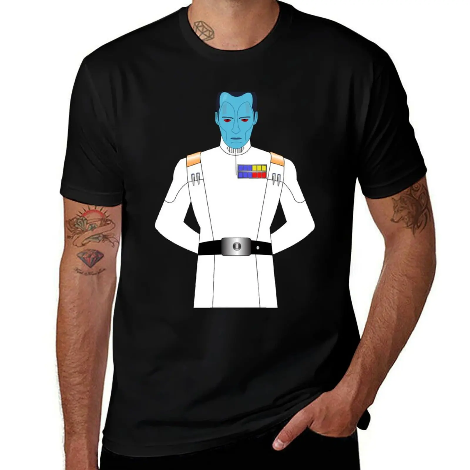 

Grand Admiral Thrawn - Bust T-Shirt oversized t shirt customs anime stuff Luxury man plus size men clothing