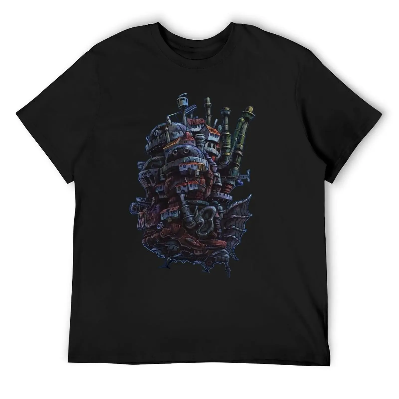 

Howl's Castle T-Shirt Short sleeve tee graphics plus sizes tshirts for men