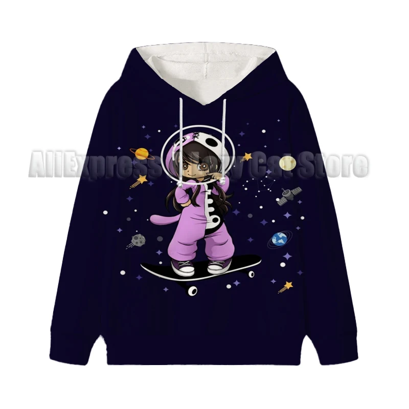 Aphmau Meows Cat Sweatshirts Cartoon Meemeow Hoodie Children Donut Cat Clothes Kid Girl Boy Streetwear Baby Casual Hoody